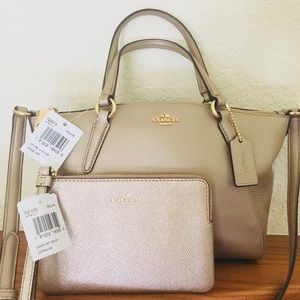 NWT Coach Purse and Wristlet Set